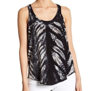 CHASER Lightweight Silk Tie Dye Racer Back Tank